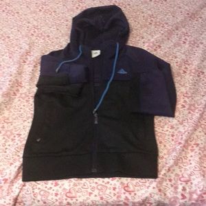 Adidas Long Sleeve Joggers front pockets Hoodie M